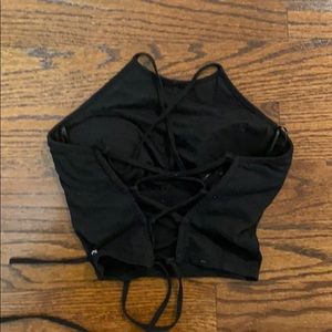 NWOT FABLETICS lace up tank- NEVER WORN